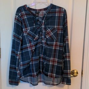 Flannel Print Shirt